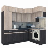 Bucatarie de Colt BIG GENA NEW ST. 160-230, Wenge / Dso